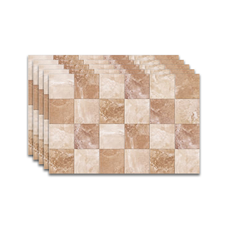 Square Spanish Singular Tile Mildew Resistant Peel & Stick Tile