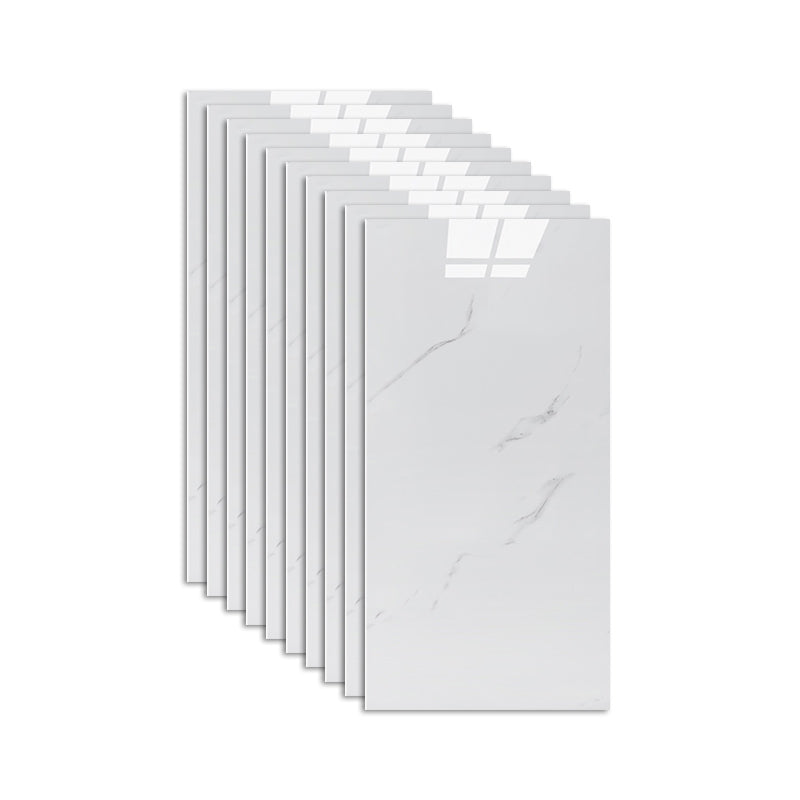 Modern Mildew Resistant Tile PVC Singular Peel & Stick Tile for Backsplash Wall