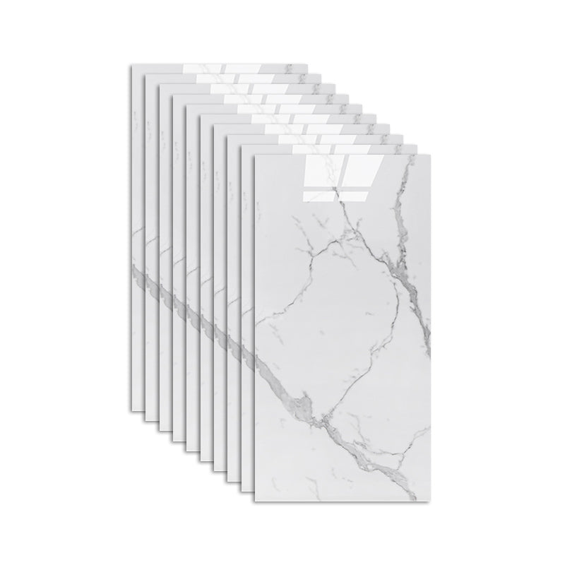 Modern Mildew Resistant Tile PVC Singular Peel & Stick Tile for Backsplash Wall