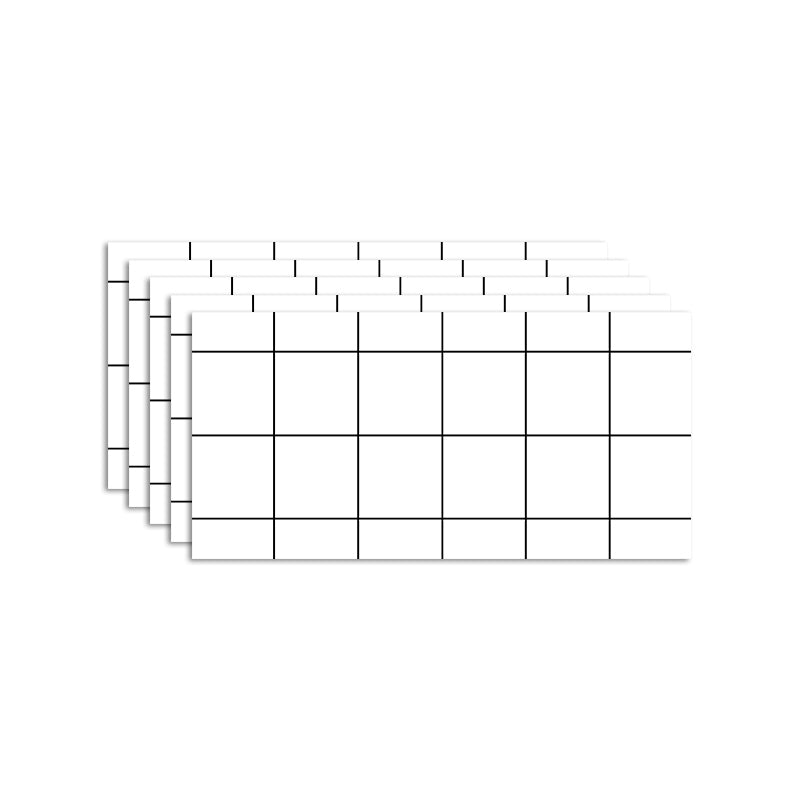 Modern Stain Resistant Tile PVC Singular Peel & Stick Tile for Backsplash Wall