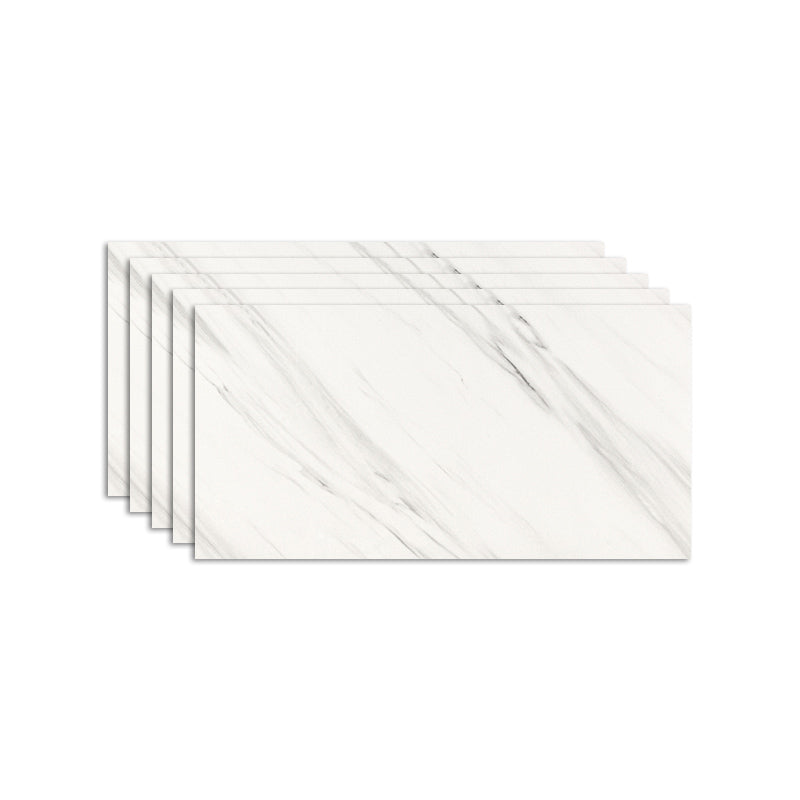 Modern Stain Resistant Tile PVC Singular Peel & Stick Tile for Backsplash Wall