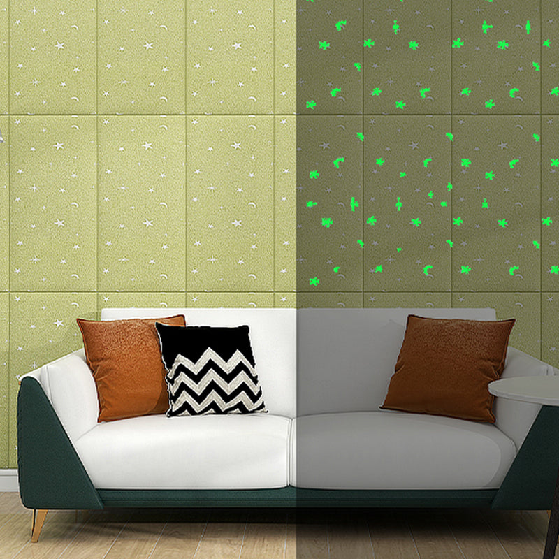 Fluffy Soft Bag Paneling Smooth Wall Interior Modern Plank Set of 1