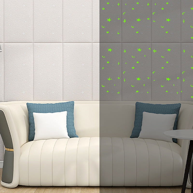 Fluffy Soft Bag Paneling Smooth Wall Interior Modern Plank Set of 1