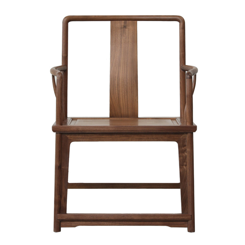 Modern Kitchen Dining Chair Solid Wood Open Back Dining Chair