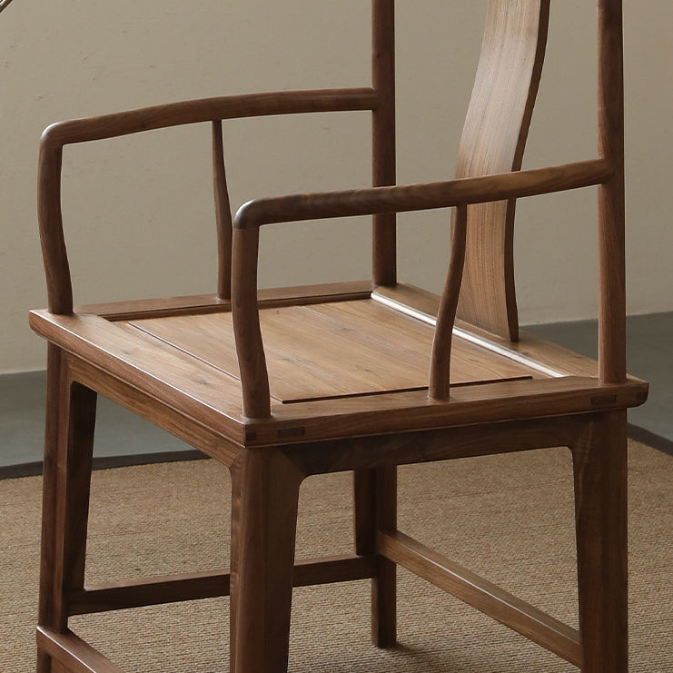 Modern Kitchen Dining Chair Solid Wood Open Back Dining Chair