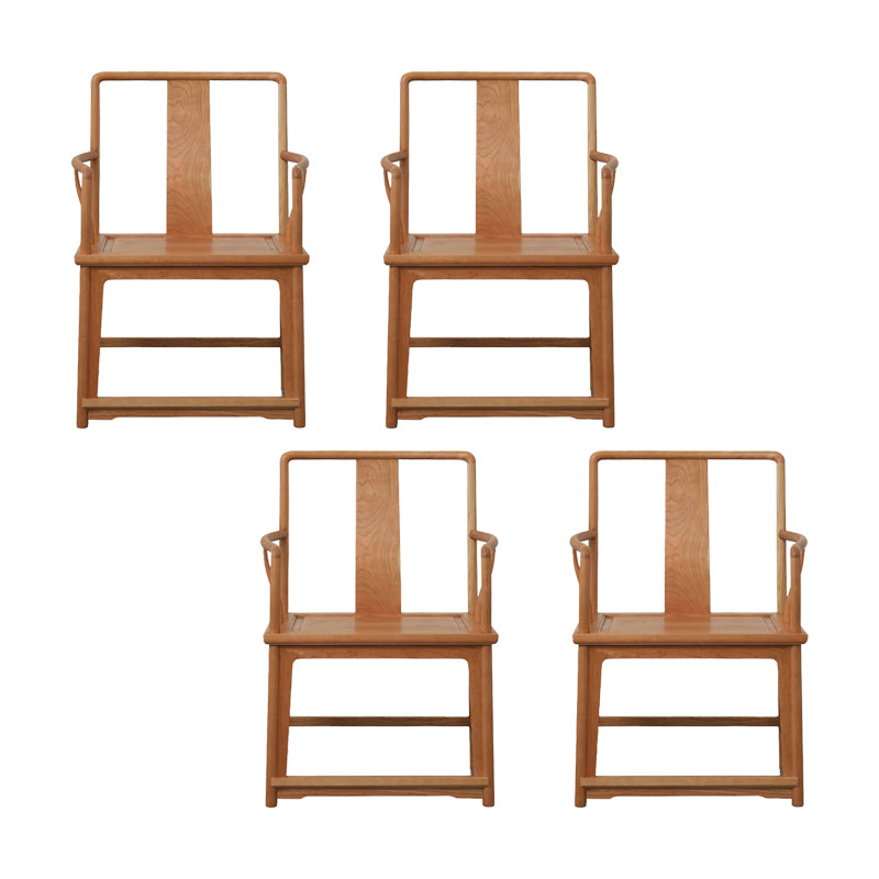 Modern Kitchen Dining Chair Solid Wood Open Back Dining Chair
