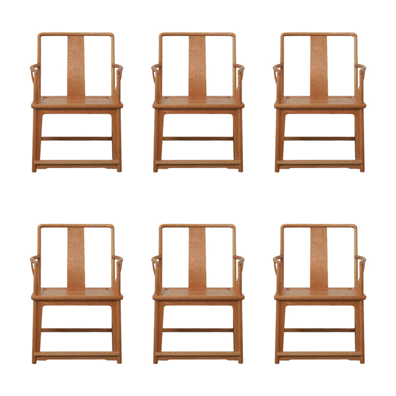 Modern Kitchen Dining Chair Solid Wood Open Back Dining Chair