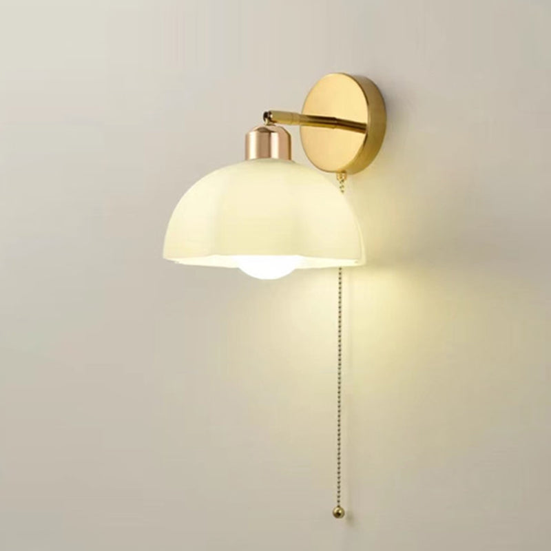Creative Wall Light Fixture Modern Wall Light Sconce with Glass Shade for Bedroom