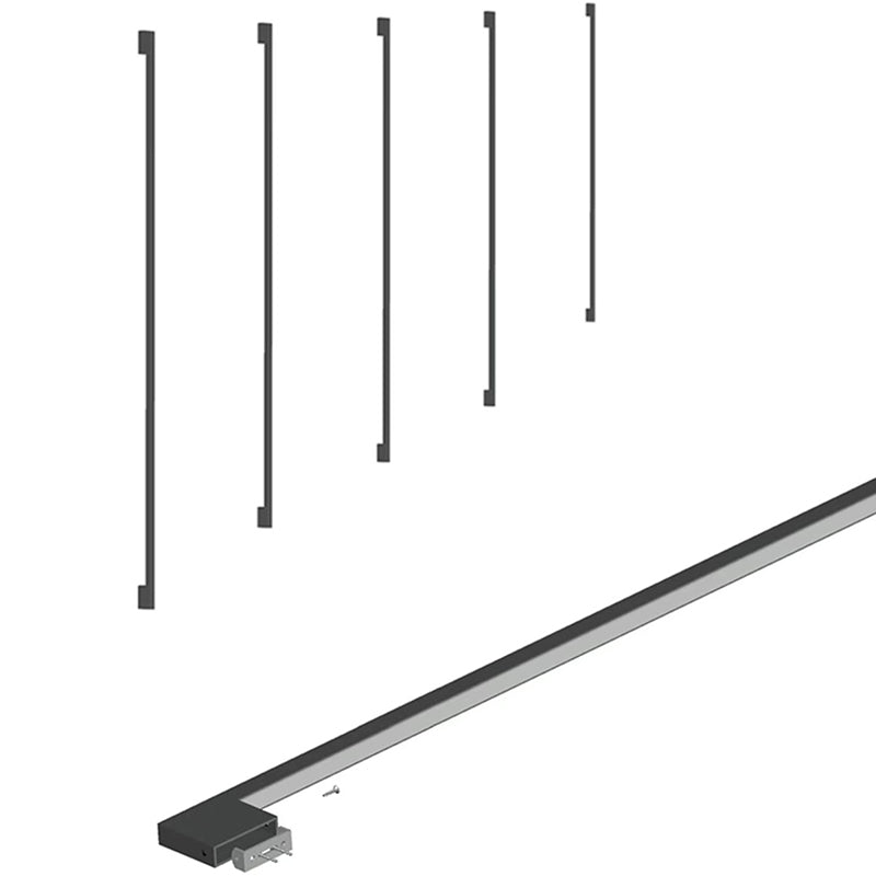 Single Modern Black/Golden Wall Mounted Sconce Linear Wall Light for Living Room