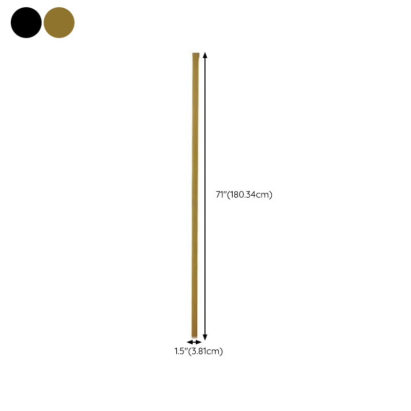 Single Modern Black/Golden Wall Mounted Sconce Linear Wall Light for Living Room