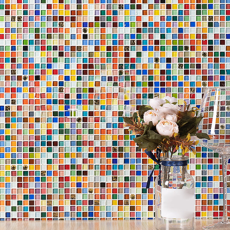 Glass Floor and Wall Tile Modern Simple Grid Floor and Wall Tile