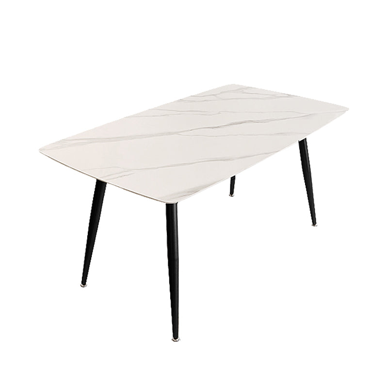 Sintered Stone Dining Table 4 Legs Dining Room Table for Kitchen