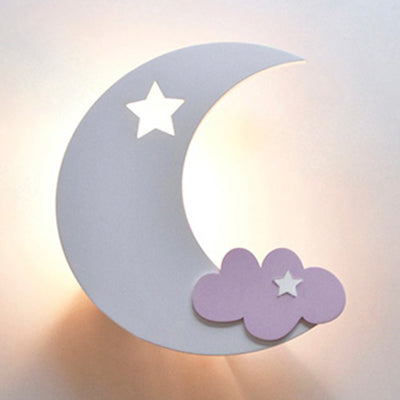 Crescent Cloud Child Schlafzimmer Wandleuchte Acryl -Cartoon -Energieeinsparung LED Wandlampe