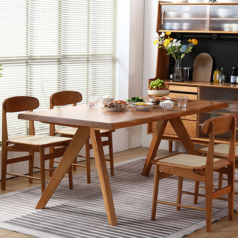 Brown 4 Legs Dining Room Dinner Kitchen Table Modern Dining Room Table