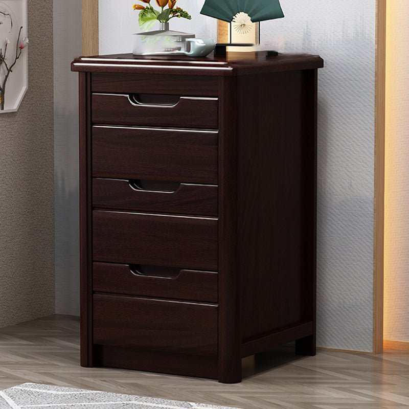 Vertical Chest Bedroom Solid Wood 16" W Storage Chest with Drawers
