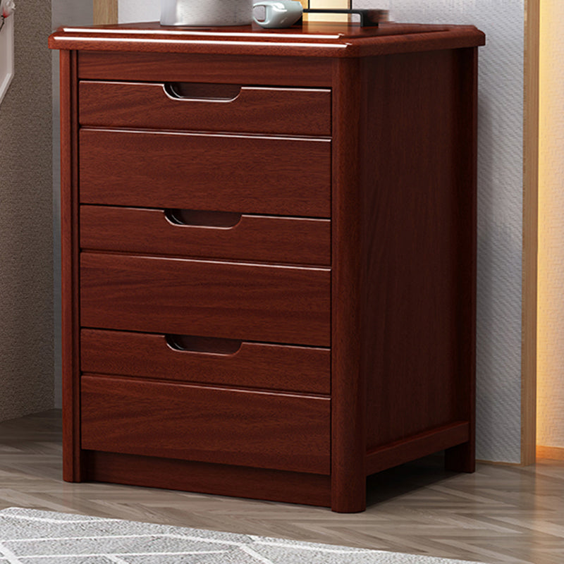 Vertical Chest Bedroom Solid Wood 16" W Storage Chest with Drawers