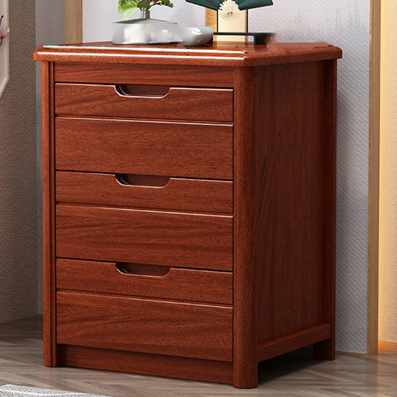 Vertical Chest Bedroom Solid Wood 16" W Storage Chest with Drawers