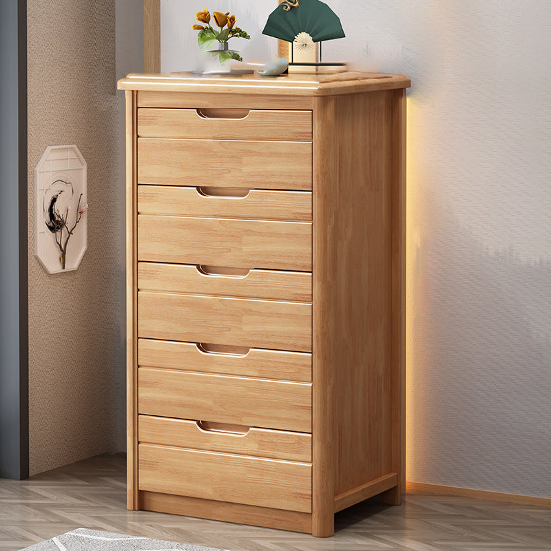 Vertical Chest Bedroom Solid Wood 16" W Storage Chest with Drawers