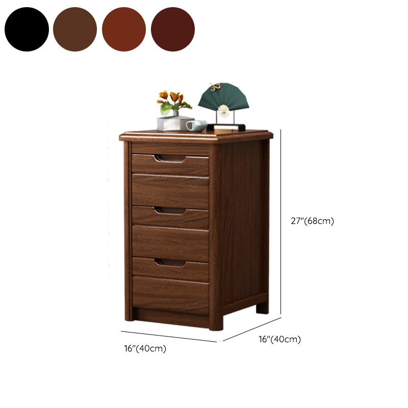 Vertical Chest Bedroom Solid Wood 16" W Storage Chest with Drawers