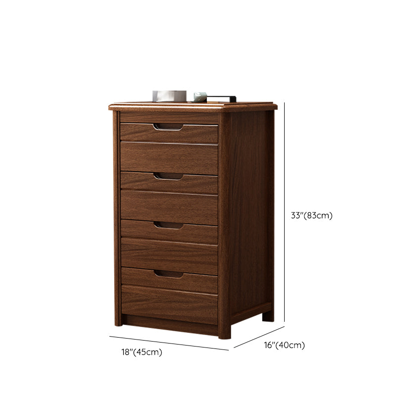 Vertical Chest Bedroom Solid Wood 16" W Storage Chest with Drawers