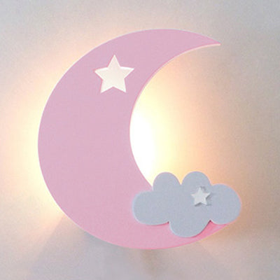 Crescent Cloud Child Schlafzimmer Wandleuchte Acryl -Cartoon -Energieeinsparung LED Wandlampe