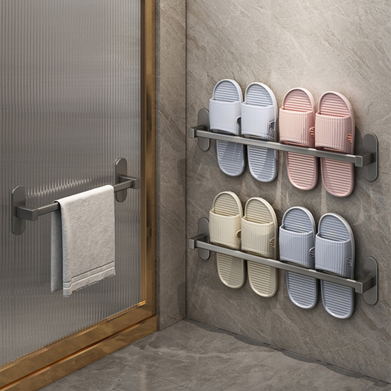 Grey Bathroom Accessory Set Modern 1/2 - Piece Bath Shelf Anti-rust