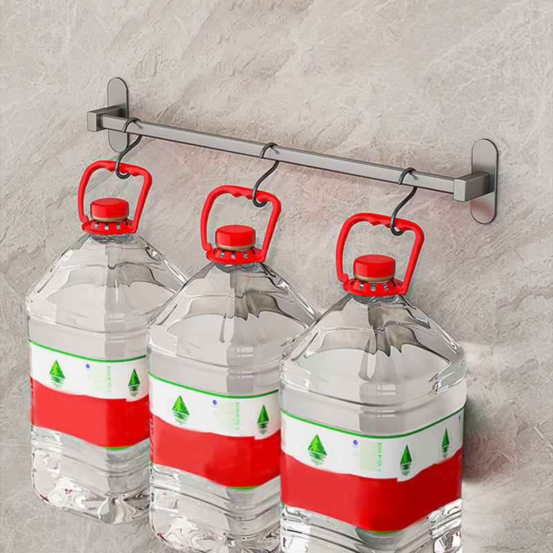 Grey Bathroom Accessory Set Modern 1/2 - Piece Bath Shelf Anti-rust