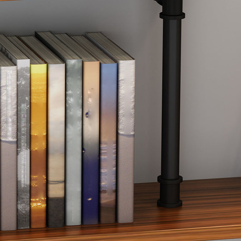 Industrial Engineered Wood Bookcase Closed Back Floating Bookshelf