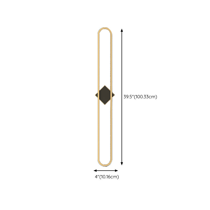 Modernism Metal Wall Mounted Sconce Gold Shade Wall Light for Foyer