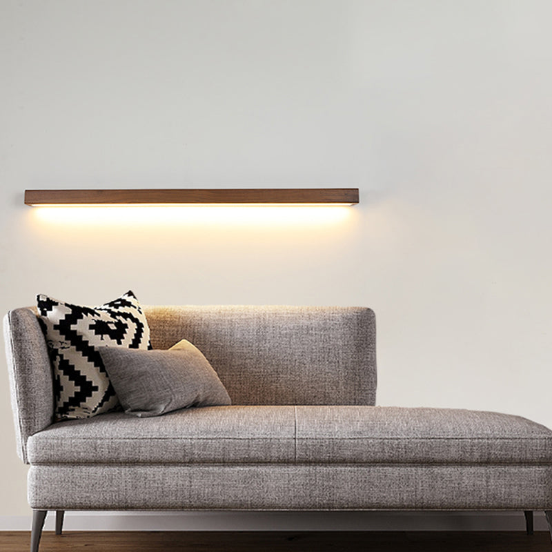 Contemporary Vanity Light Creative Wooden LED Wall Light Sconce for Washroom