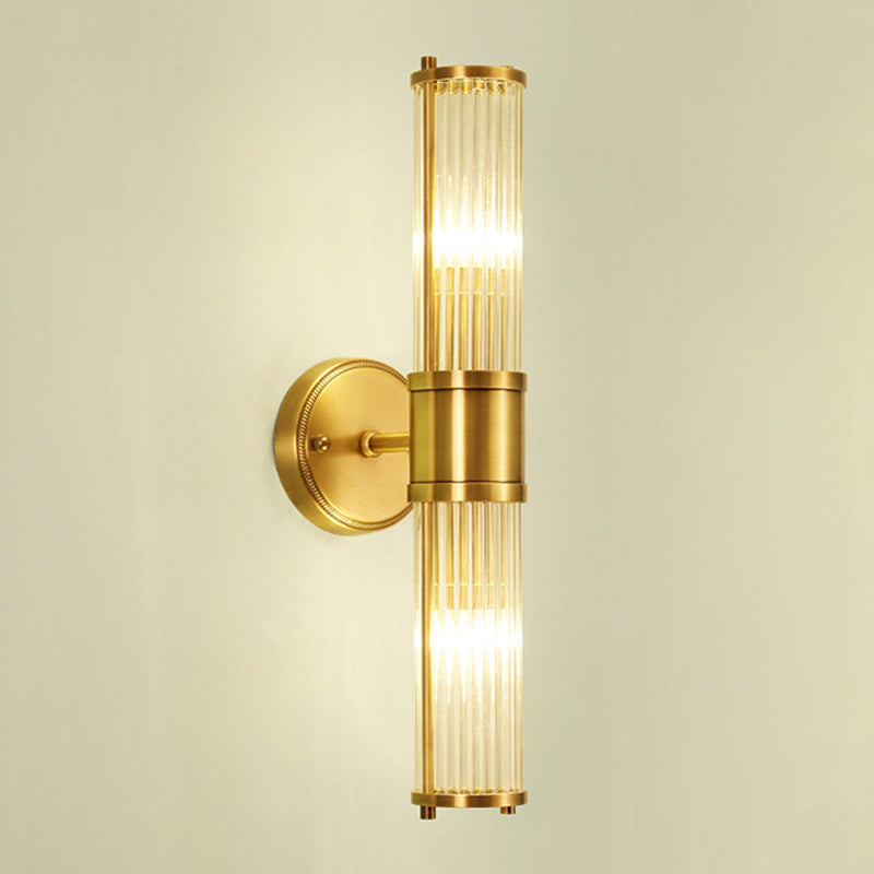 Modern Simple Copper Vanity Light Cylinder Shape Vanity Lamp for Shower Room