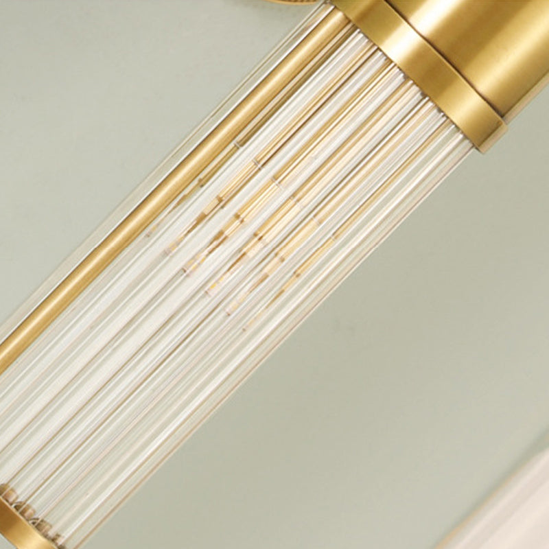 Modern Simple Copper Vanity Light Cylinder Shape Vanity Lamp for Shower Room