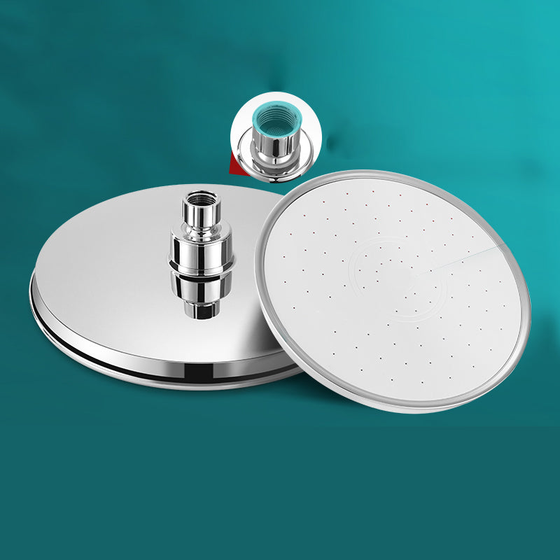 Round Shower Head Combo Modern Fixed Shower Head for Bathroom