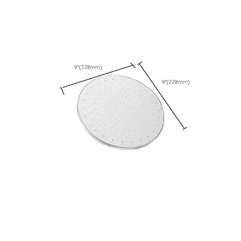 Round Shower Head Combo Modern Fixed Shower Head for Bathroom