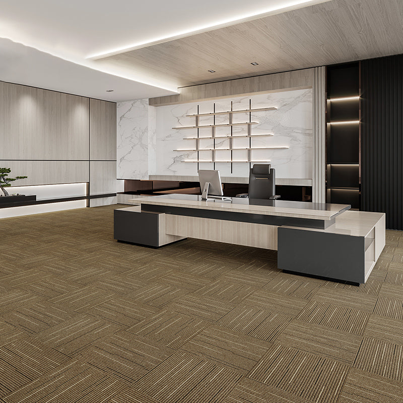 Modern Carpet Tiles Level Loop Glue Down Fire Resistant Carpet Floor Tile