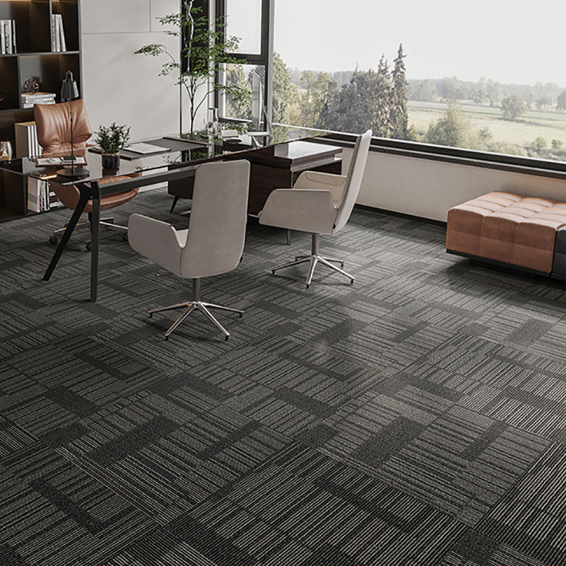 Modern Carpet Tiles Level Loop Glue Down Fire Resistant Carpet Floor Tile