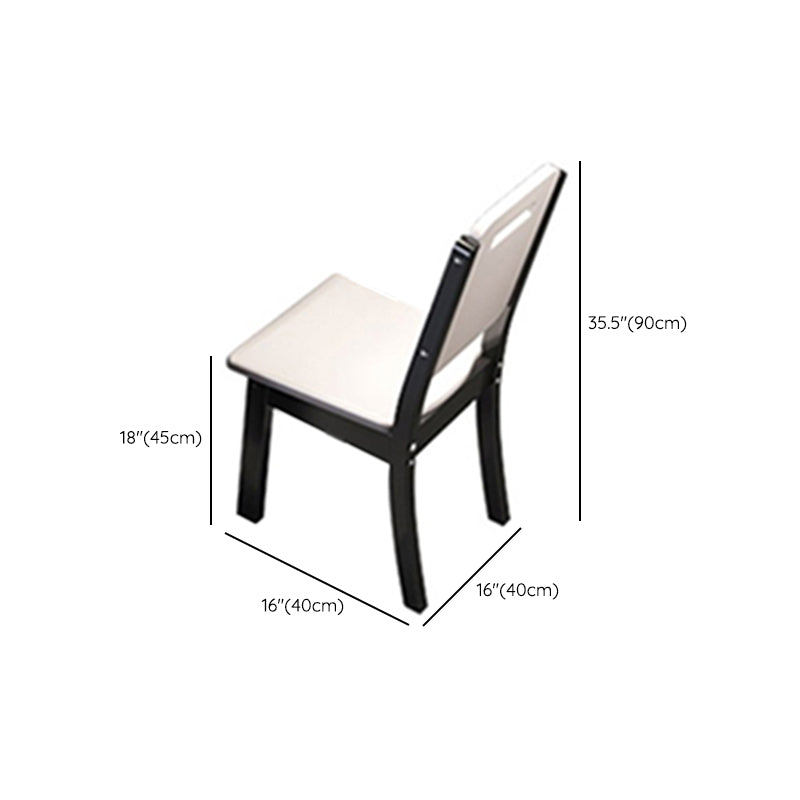 White Stone Dining Set for Kitchen 1/7 Pieces Modern Foldable Dining Table Set