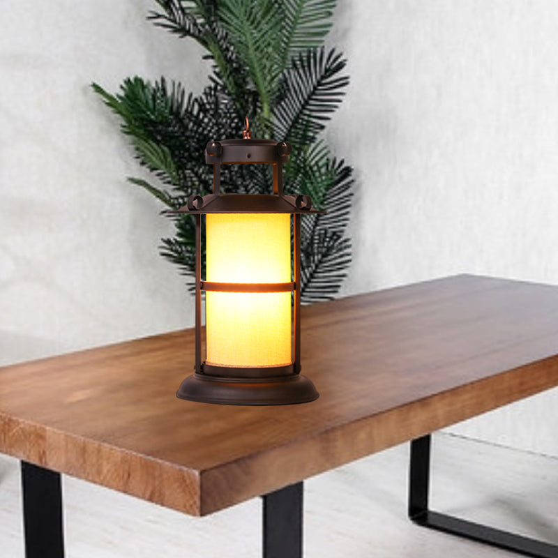 BRASS METAL BRASS Light Kerosène 1 Light Industrial Style Table Lampe For Dining Room