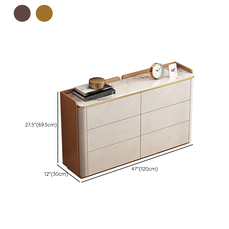 Stone Storage Chest Classic Glam 11.7 Inch Width Storage Chest Dresser