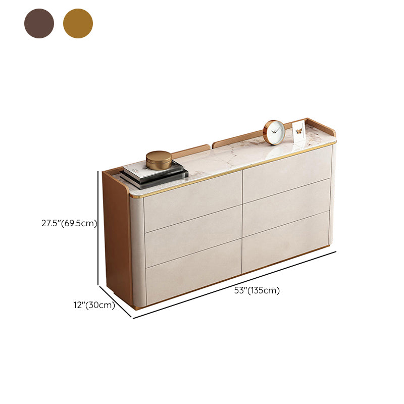 Stone Storage Chest Classic Glam 11.7 Inch Width Storage Chest Dresser