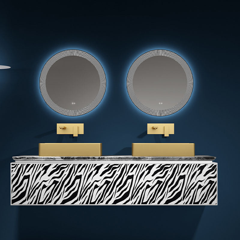 Modern Bathroom Sink with Pop-Up Drain Metal Rectangular Vessel Bathroom Sink