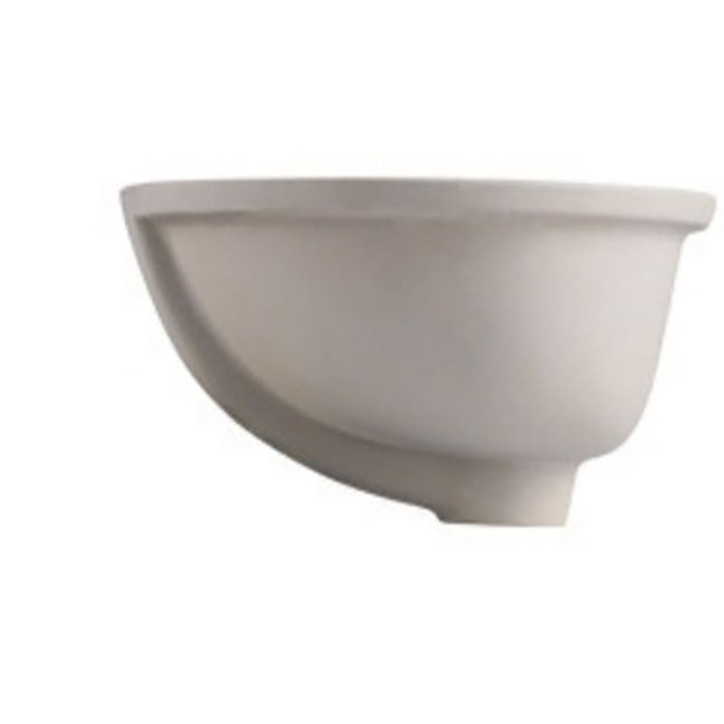 Modern Undermount Vanity Sink Porcelain Shut-Off Valve Included Bathroom Sink
