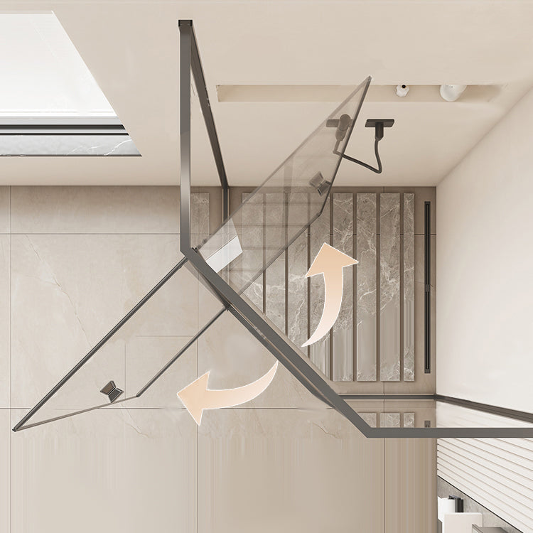 Pivot Framed Shower Bath Door Transparent Clear Shower Bath Door