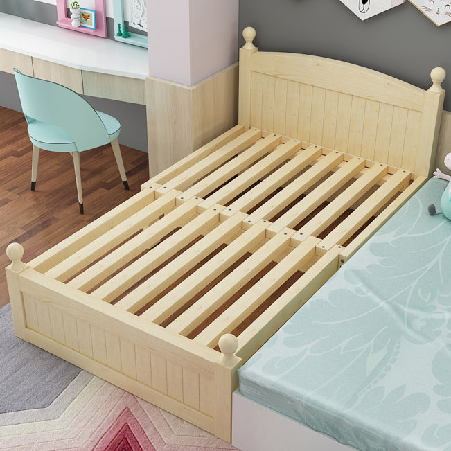 Solid Wood Convertible Crib Modern Nursery Crib with Mattress