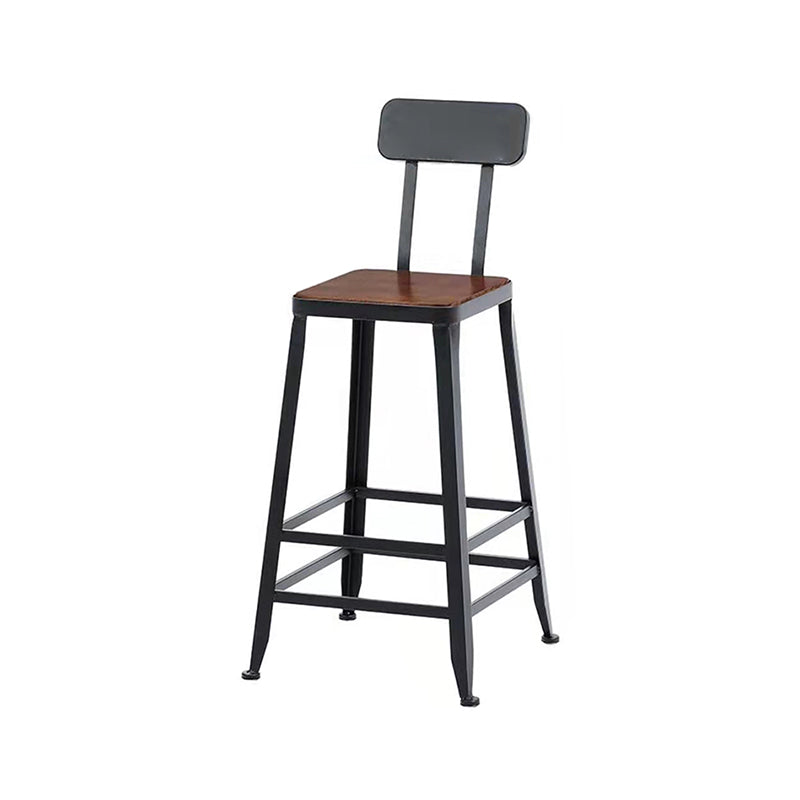 Rectangle Industrial Pub Table Set 1/4/7 Pieces Wooden Bar Table Set with Brown Stools