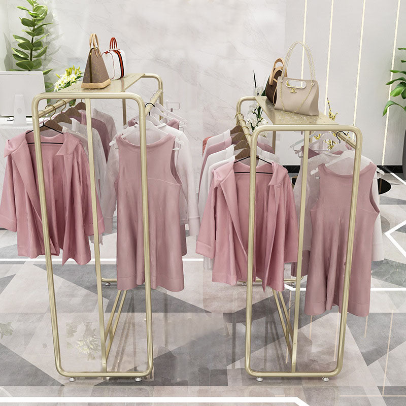 Simple Clothes Hanger Solid Color Metal Coat Rack for Living Room