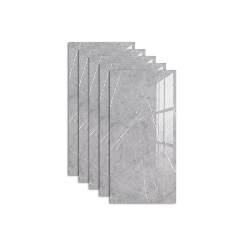 Marbling Stain Resistant Tile 12" x 24" Singular Peel & Stick Tile