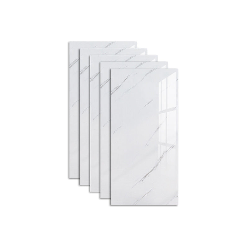 Marbling Stain Resistant Tile 12" x 24" Singular Peel & Stick Tile