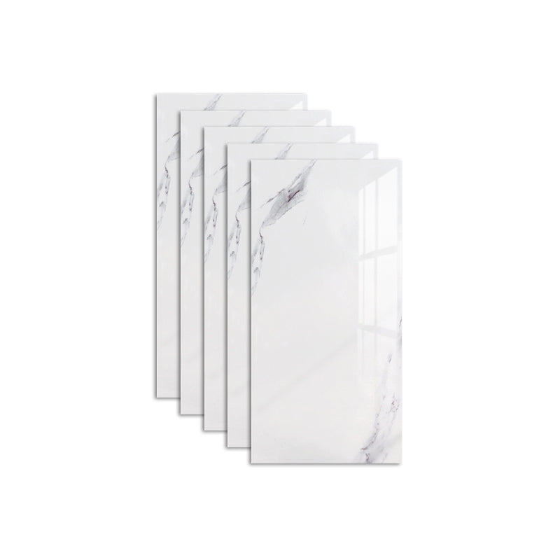 Marbling Stain Resistant Tile 12" x 24" Singular Peel & Stick Tile