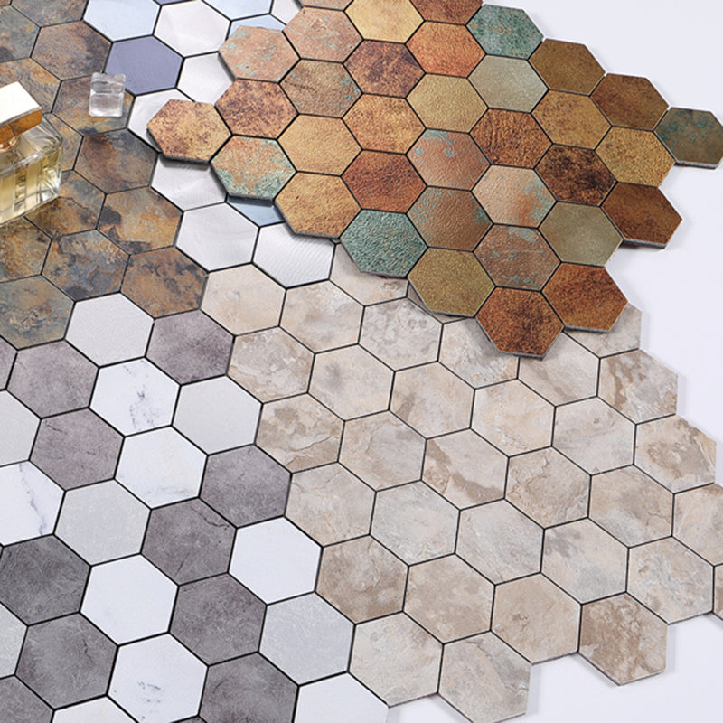 Kitchen Mosaic Tile Wallpaper Waterproof Peel and Stick Backsplash Tile